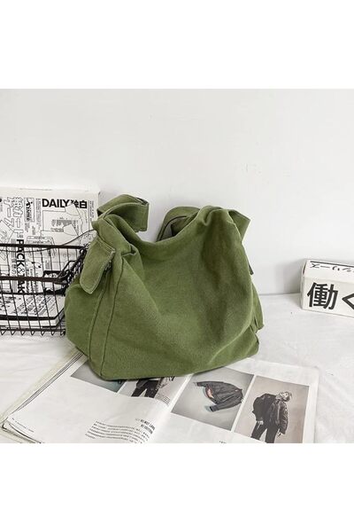 JQWSVE Large Canvas Hobo Crossbody Bag with Multiple Pockets for Women and Men