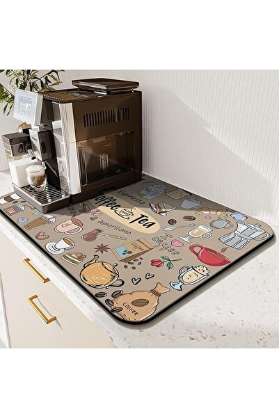 GENERAL Super Absorbent Silicone Dish Drying Mat Non-Slip Kitchen Counter Pad...