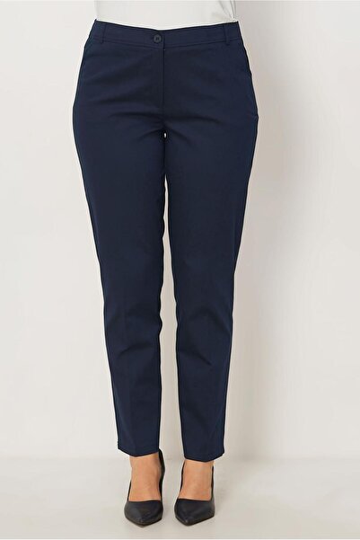 Alvina Trousers - Dark blue - Regular