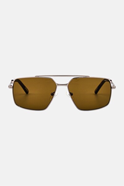 Cerruti 1881 Men CR 80026 C2 Geometric Sunglasses, Silver