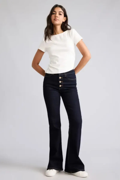 DeFacto Mıa Flare Fit Regular Waist Jeans H6949Ax26Au