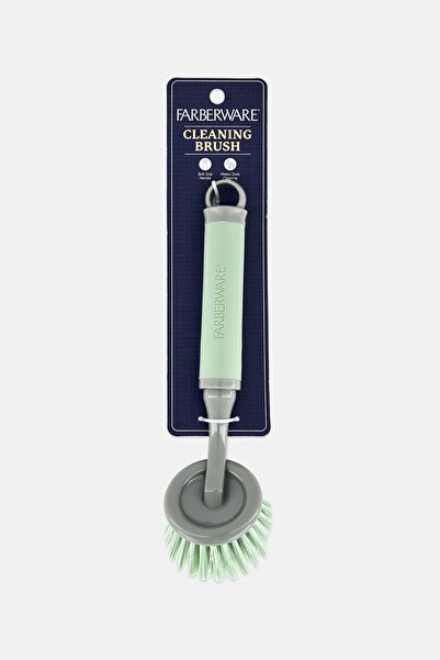 Farberware Plastic Round Cleaning Brush, Sage Green