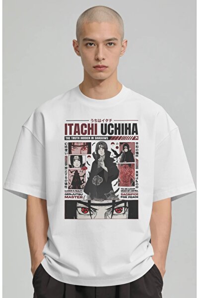 SEVBANO Itachi Uchiha Naruto Anime Printed Unisex Oversize Premium T-Shirt