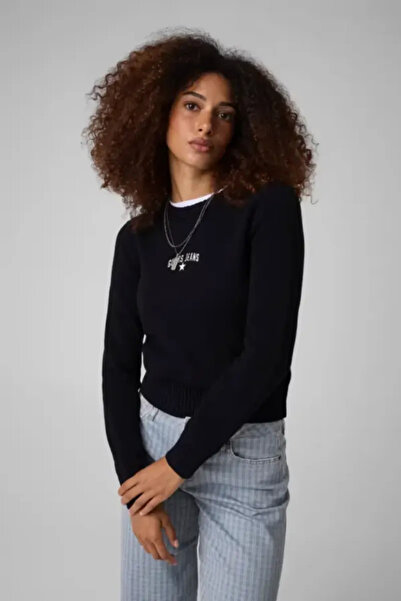 Guess W6YR40Z1074-JBLK Gues Kadın Kazak