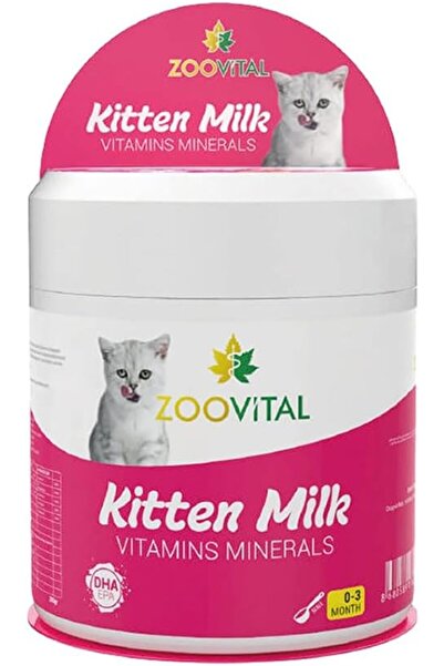 Zoovital مسحوق حليب القطط للقطط الصغيرة مع الفيتامينات والمعادن وحمض دهاسا (D...