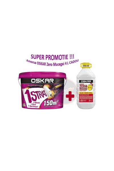 Oskar Vopsea Lavabila Crema Colagen 15 L + 4L Amorsa