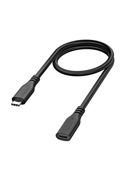 Fasgear كابل تمديد USB C، سلك USB C 3.1 بسرعة 10 جيجابت في الثانية (أسود، 1.6...