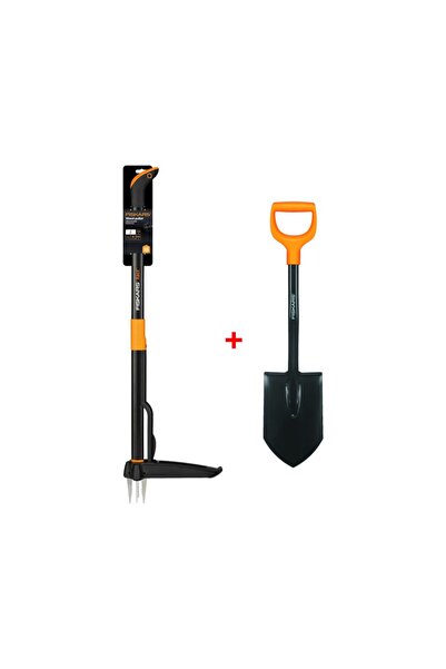 FiSKARS Yabani Ot Sökücü + Solid Araç Küreği