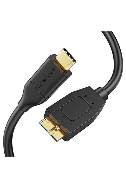 GENERAL كيبل كريشن كيبل USB مايكرو B الى USB C بطول 2 قدم، كيبل USB 3.1 C الى...
