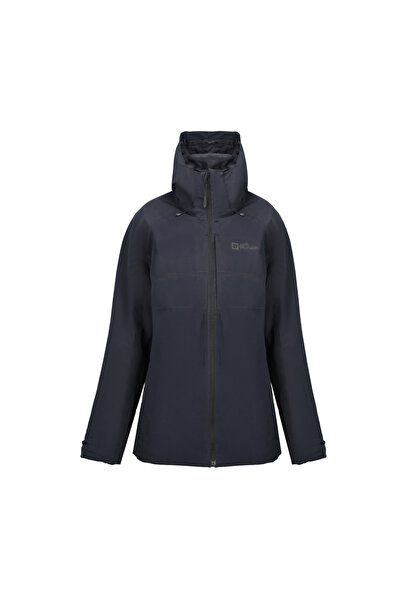 Jack Wolfskin Feldberg 3in1 1115661-6000 Kadın Mont Siyah