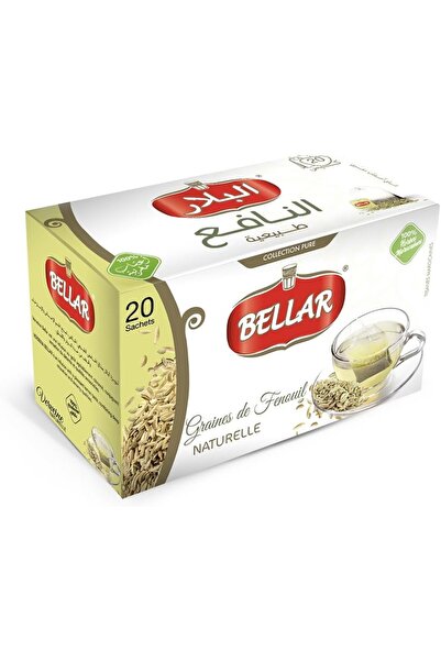 Bellar Fennel Tea, Herbal Fennel Infusion for After-Meal Comfort, Caffeine Fr...