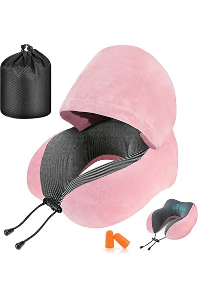 Cirorld Travel Pillow, Travel Neck Pillow with Hood for Airplane, Memory Foam...