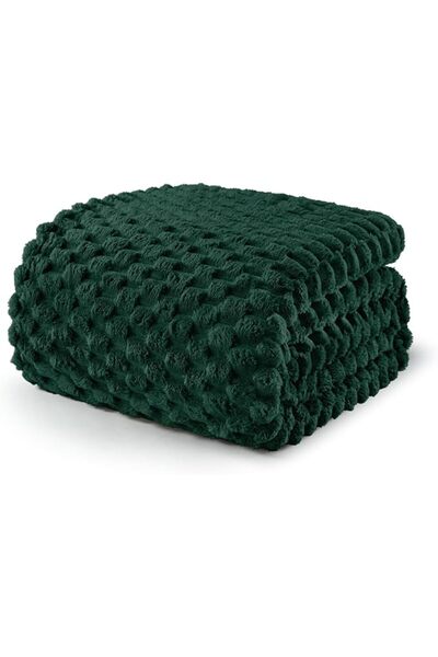 GENERAL Exclusivo Mezcla Wool Bed Blanket Twin Size 1.5X2M, Soft Velvet Jacqu...
