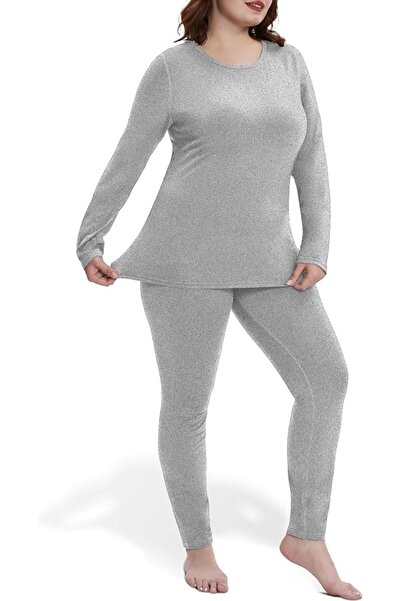 GENERAL Four yund fleece-lined long thermal underwear, trousers and blouse pa...