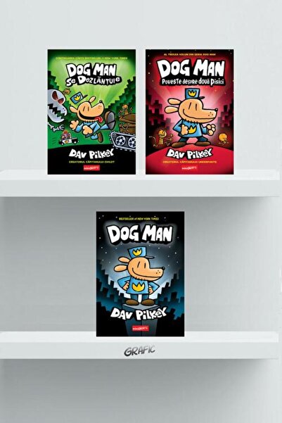 Minigrafic Pachet Dog Man (volumele 1-3) - Dav Pilkey