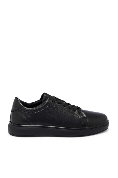 Tergan Siyah Hakiki Deri Erkek Sneaker - E25S1AY57520-A23