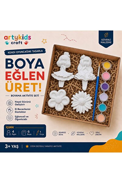 ArtyKids Craft Taş Tozu Boyama Kiti // Prensesler Set2 // Aile - Çocuk Aktivi...