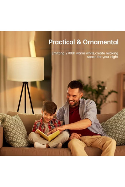 GGEROU Floor Lamp for Living Room with 3 Color Temperatures, Modern Tripod Floor Lamp with Fabric Lampshade & Foot Switch, Standing Light Tall Industrial Floor Light for Bedroom, Office