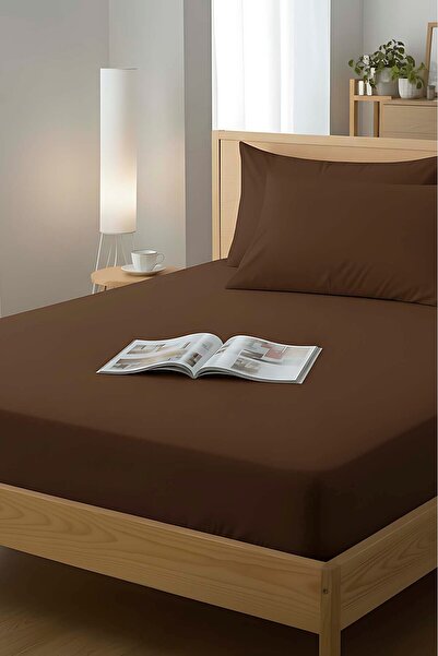 Çapa Home Poplin 100% Cotton 63 Thread Kumai Double Size 160*200 cm Fitted Sh...
