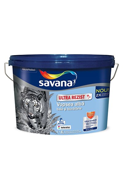 Savana ULTRAREZIST VOPSEA ULTRALAVABILA BAIE BUCATARIE 4L