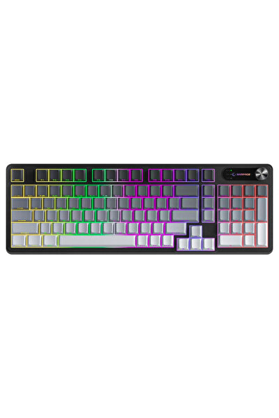 Rampage KB-R108 Gradient Membrane Rgb Siyah Kablolu Gaming Klavye