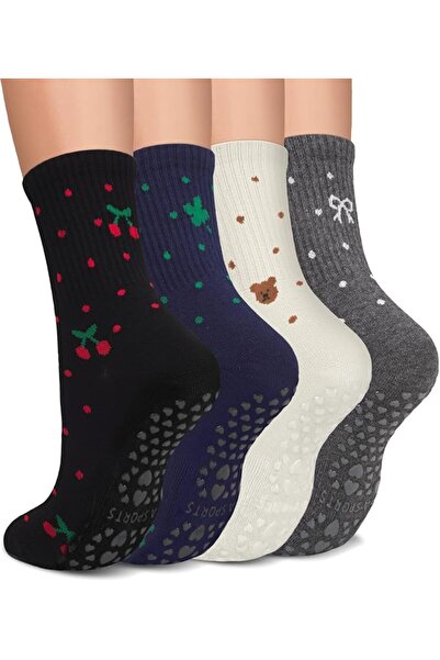 GENERAL Pilates Socks for Women Anti-Slip with Grips from Yogi, Socks with Gr...