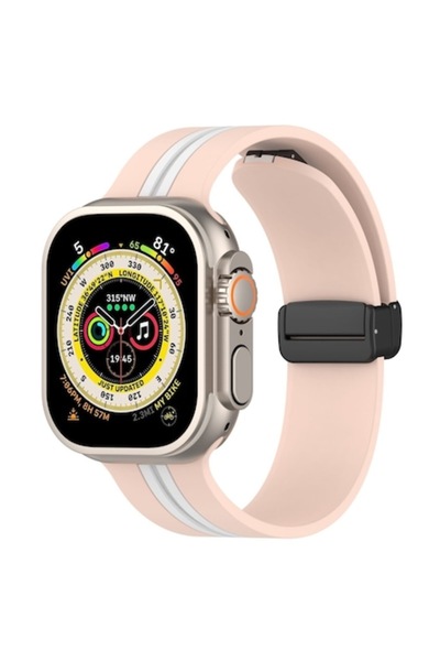 OEM Λουράκι smartwatch D-Buckle δίχρωμο, συμβατό με Apple Watch 1 2 3 4 5 6 7...