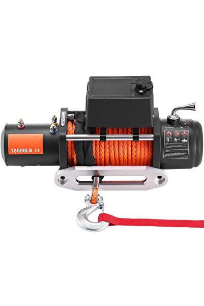 OMS Troliu electric cu franghie sintetica 12V, capacitate 6123 kg, Lungime tr...