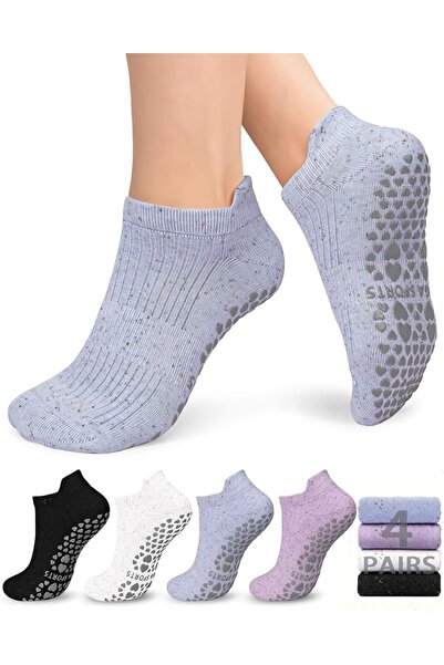 GENERAL Pilates Socks for Women Anti-Slip with Grips from Yogi, Socks with Gr...