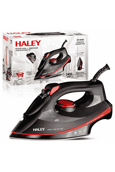 HALEY Fier De Călcat Cu Abur HY-2046, 2400W, Rezervor 350 ml, Talpă Ceramică