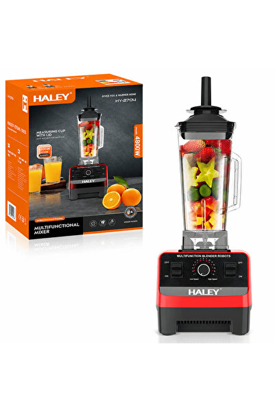 HALEY Blender Multifuncțional HY-2704, 4800W,15 Viteze,Vas 2.5L, Funcție Puls...