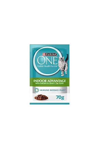 Purina One Wet Food with Chicken in Gravy for Indoor Adult Cats (1+ Years)