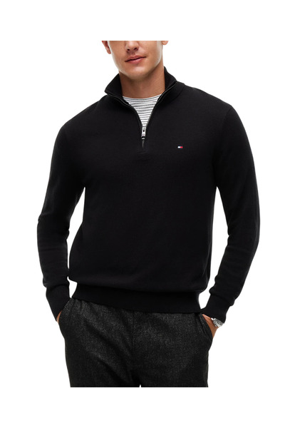 Tommy Hilfiger Ανδρικό Πουλόβερ Μαύρο MW0MW28049-BDS