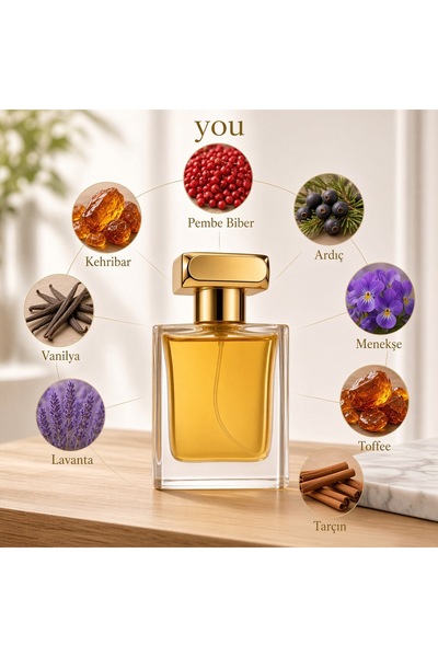DOA KOZMETİK You Erkek Parfüm Extrait 50 ml - Karamel, Vanilya ve Baharat Not...