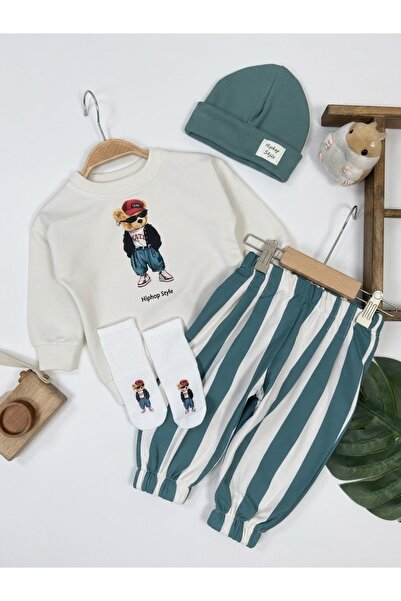 bebendy baby&kids Baby Set - Green - Animal print