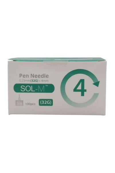 SOL-M إبر ثقب 32G/4mm عدد 100 قطعة