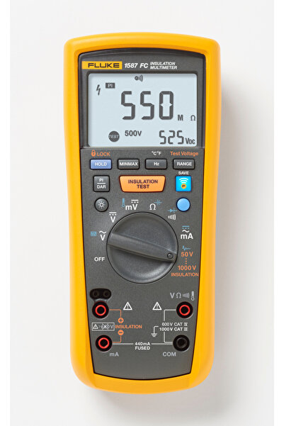 Fluke 1587 FC - İzolasyon Test Cihazı+True RMS Multimetre