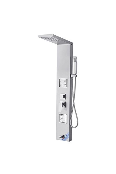 OMS Panou dus, Otel inoxidabil, Jet masaj, 5 in 1, dimensiune 1345 x 200 x 46...