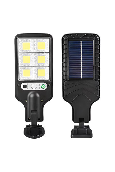 novim Lampă Solară Exterior 60 LED COB cu Senzor de Mișcare, Telecomandă, 3 M...