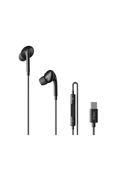 Ttec -Pop 3 USB-C Stereo Mikrofonlu Kulakiçi Kablolu Kulaklık (SİYAH)