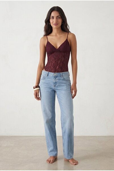NOUX Dantelli Askılı Body