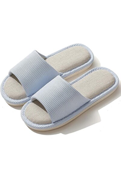VIDSID Fidsaids unisex summer open toe linen slippers, suitable for indoor an...