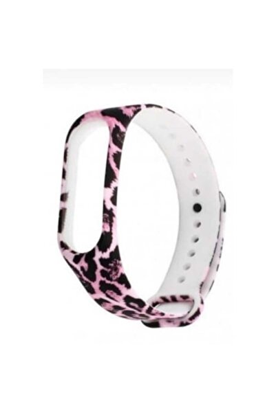 OEM Силиконова каишка за смарт гривна, съвместима с Xiaomi Mi Band 3 / 4, Роз...