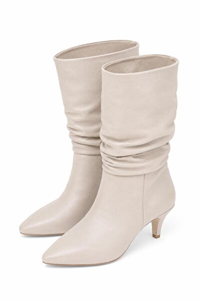 LİMA SHOES Knee-High Boots - Beige - Evening / Daily