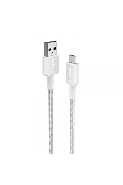 Anker Cablu USB-A USB-C A81H5G21 0 9m braided alb