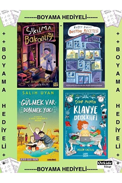 Carpe Diem Kitapları Boyamalı - Sıkılma Bakanlığı - Dostluk Reçetesi - Gülmek...