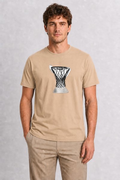 WAKHA Men's Street Basketball Network Design - Cream
