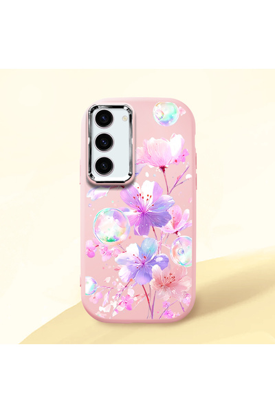 ucuc Samsung Galaxy S23 Compatible Shock-Absorbing Camera Protected Pink Sili...