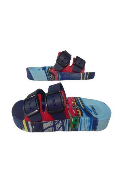 GEZER -- Boys' Non-Slip Sole Slippers with Hero Figures