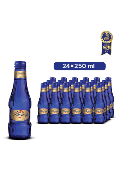 Uludağ Uludag Premium Sparkling Natural Mineral Water 250 ml x 24 - Rich with...